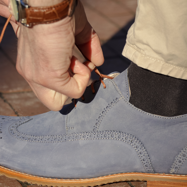 Handgemachte nachhaltiger brauner Herren Lederschuh von desenrasco