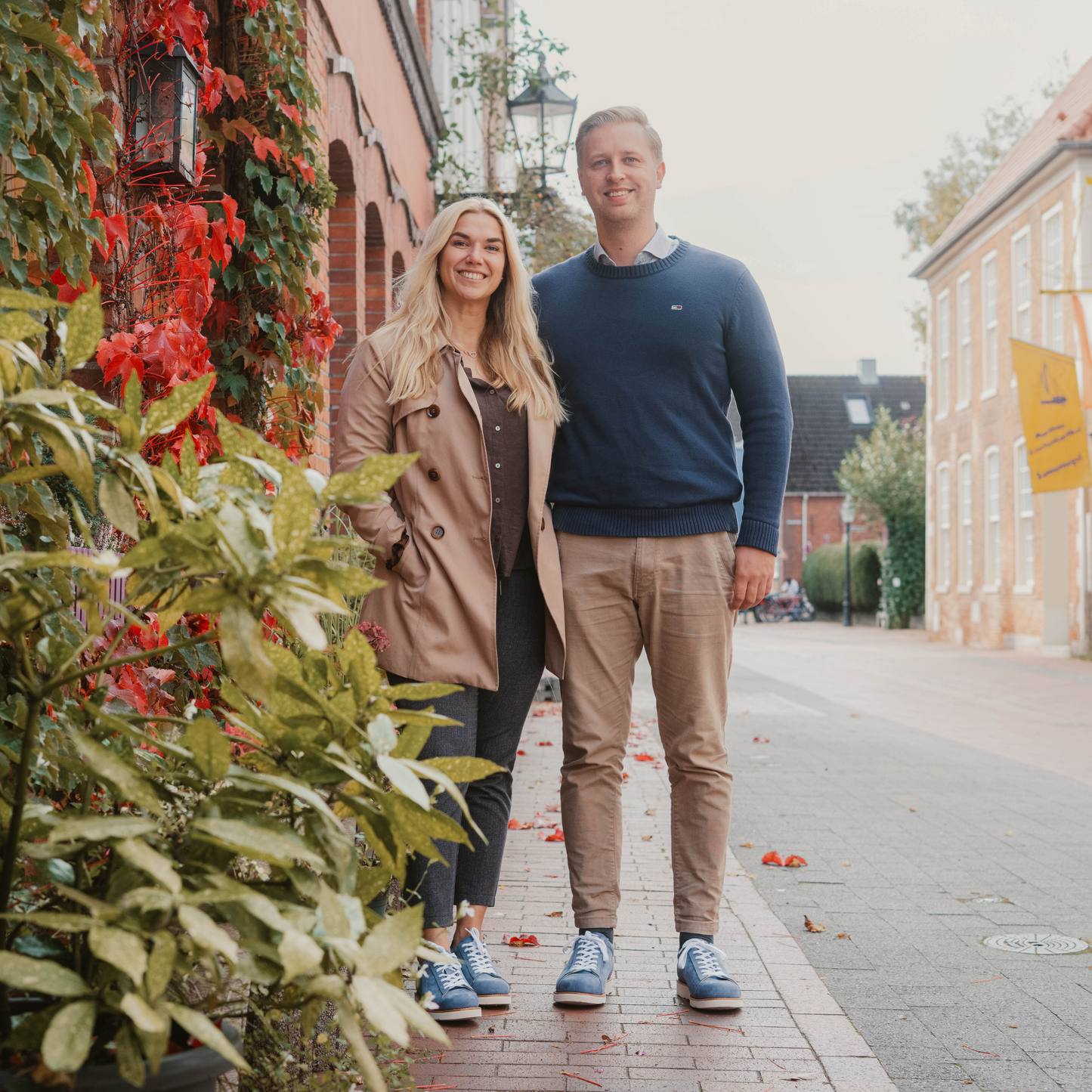 Sneaker Blau Nubuk