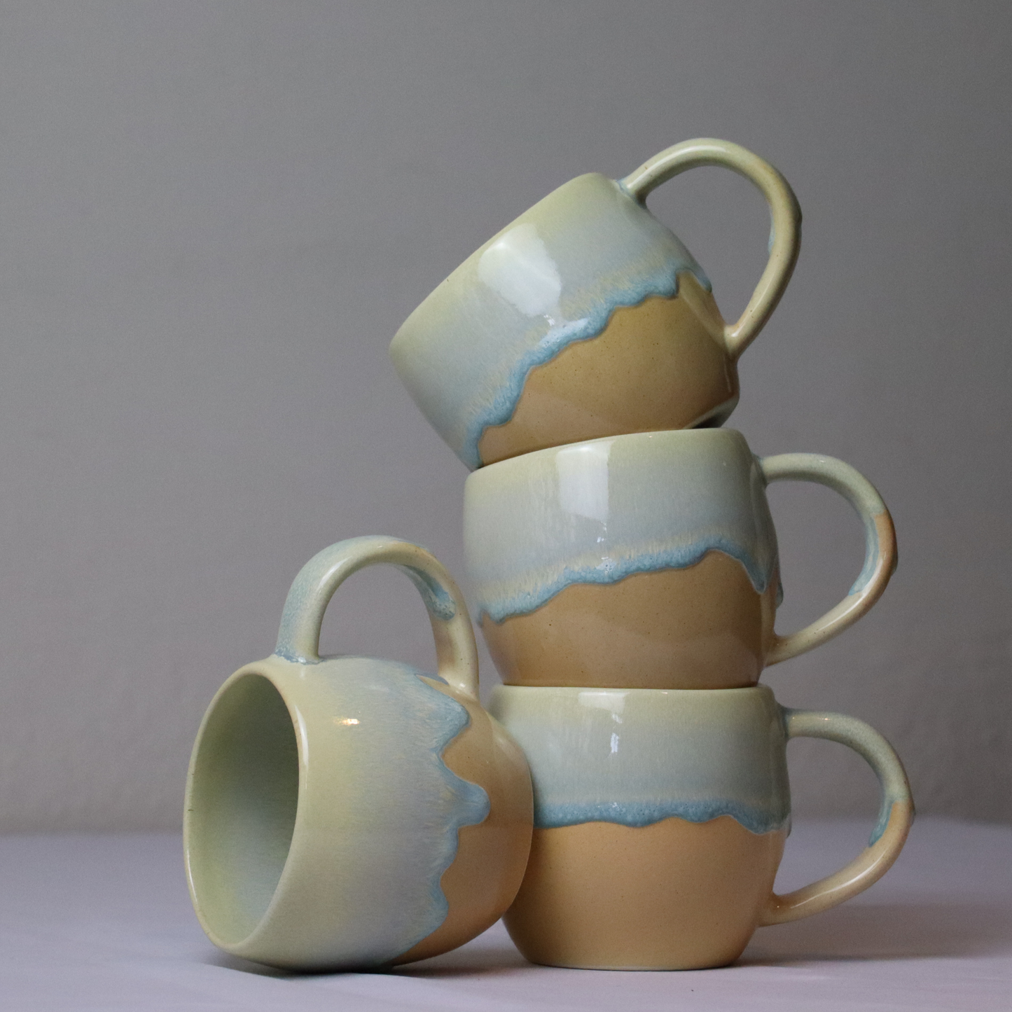 Praia Family 4er Set Becher mit Kuchenteller