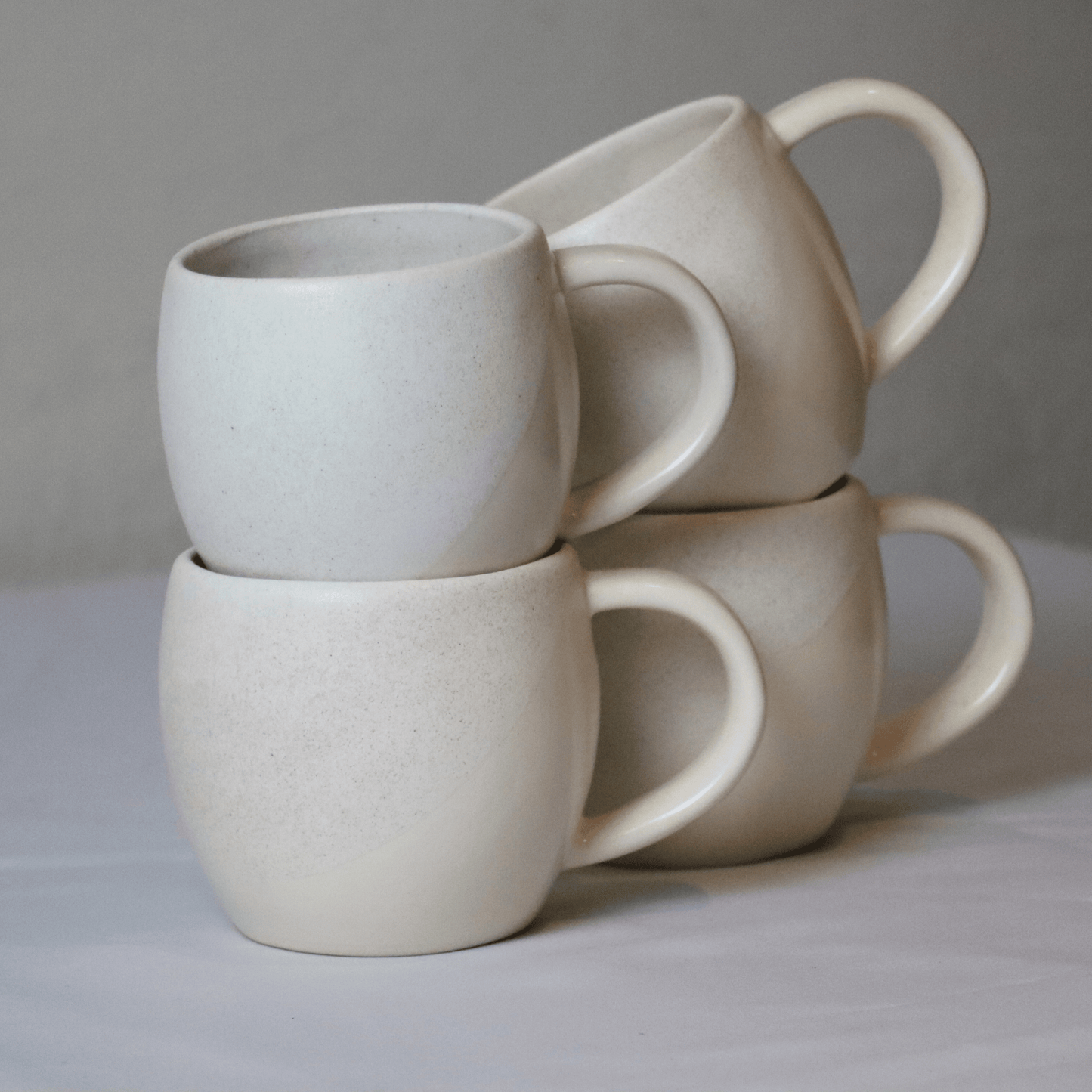 Aldeia Family 4er Set Becher mit Kuchenteller
