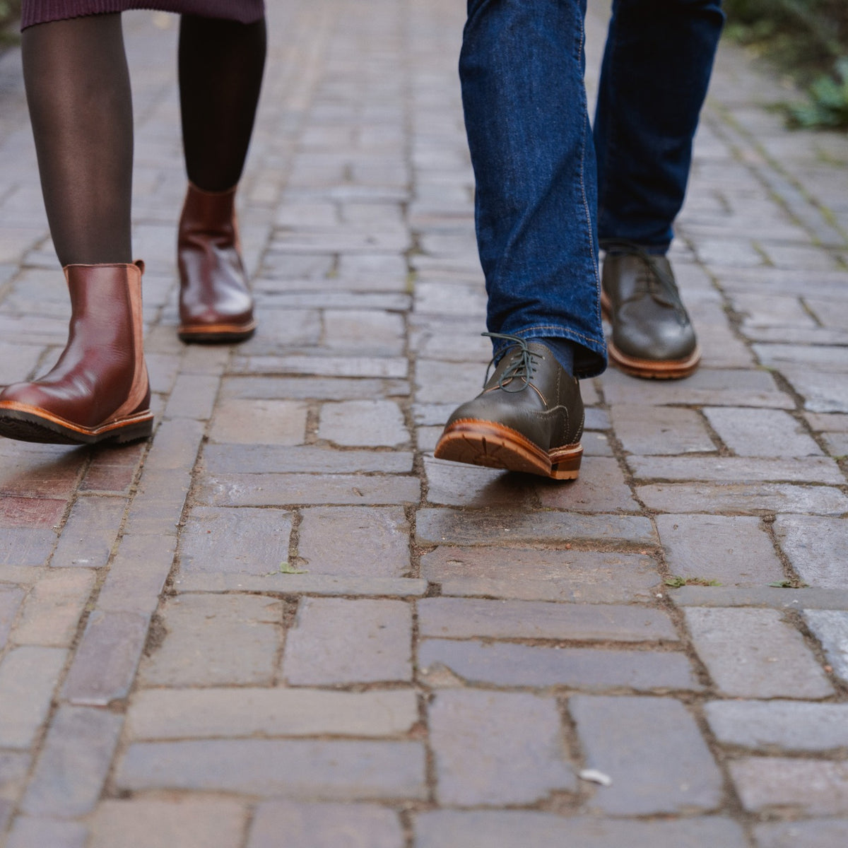 Chelsea Boot "Alma" cognac / rosé nubuk