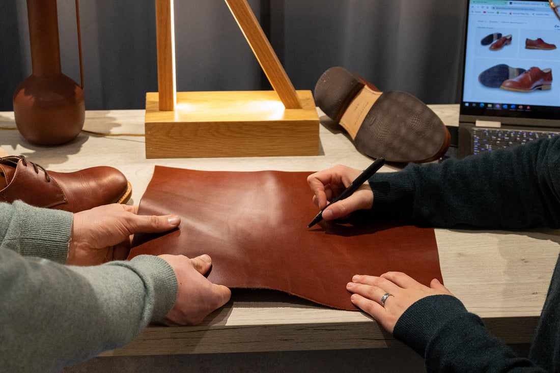 Hochwertige Materialien für hochwertige Schuhe: Vegetabil gegerbtes Leder