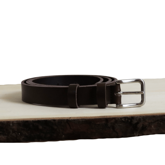 Gürtel Dunkelbraun, schmal