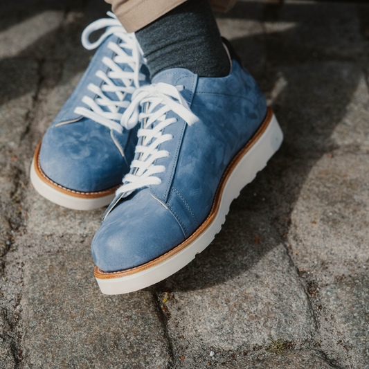 Sneaker Blau Nubuk