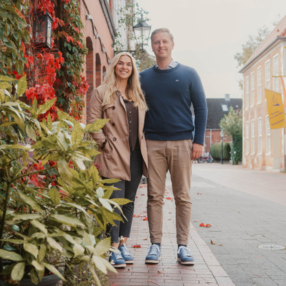 Sneaker Blau Nubuk