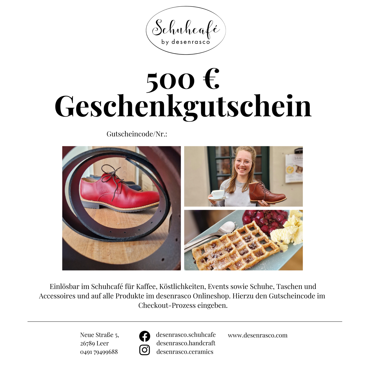 Geschenkgutschein 500€ als PDF