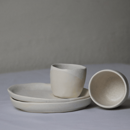 Aldeia 2er Set Espressobecher mit Untertasse