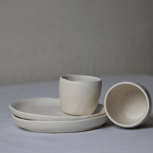 Aldeia 2er Set Espressobecher mit Untertasse