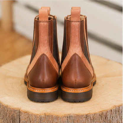 Chelsea Boot "Alma" cognac / rosé nubuk