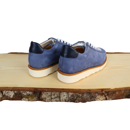 Sneaker Blau Nubuk