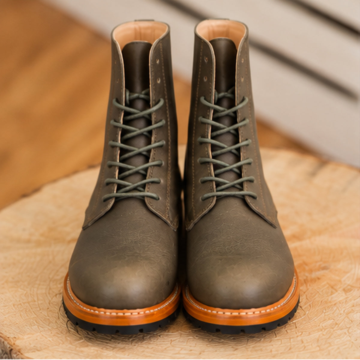 Stiefelette "Primavera" olive