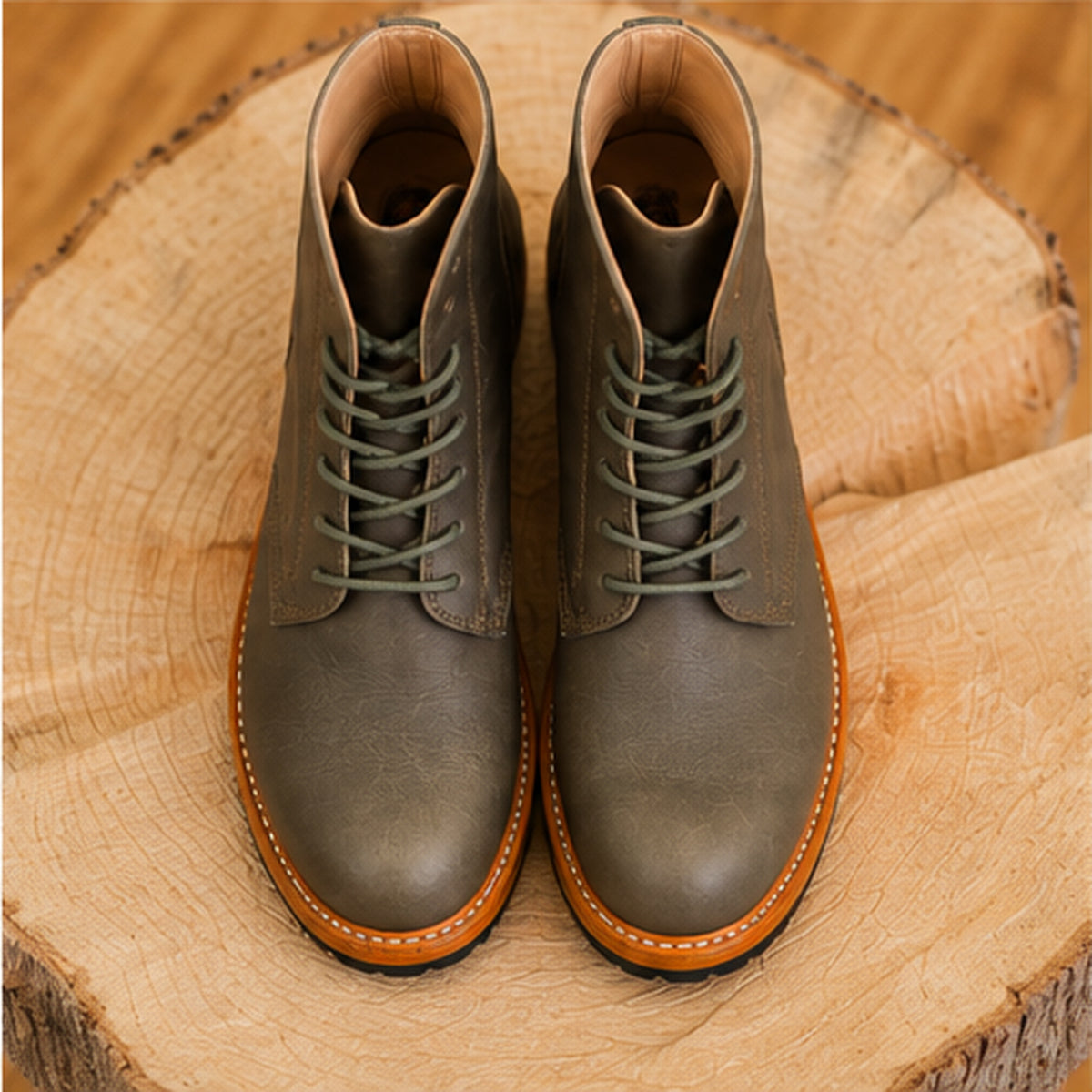Stiefelette "Primavera" olive