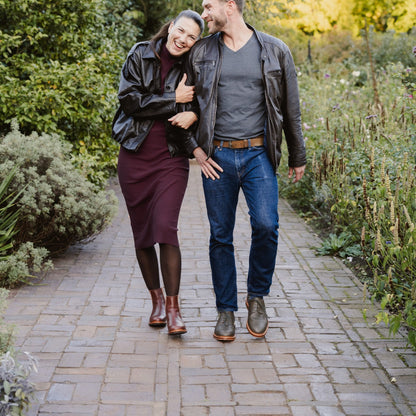 Chelsea Boot "Alma" cognac / rosé nubuk