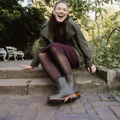 Stiefelette "Primavera" olive