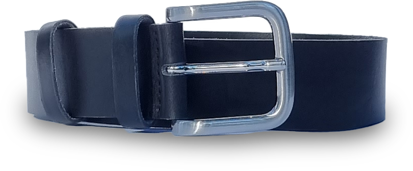 Ledergürtel mattschwarz