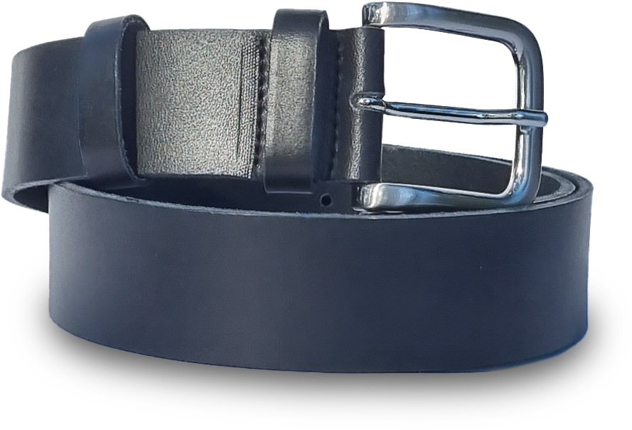 Ledergürtel mattschwarz